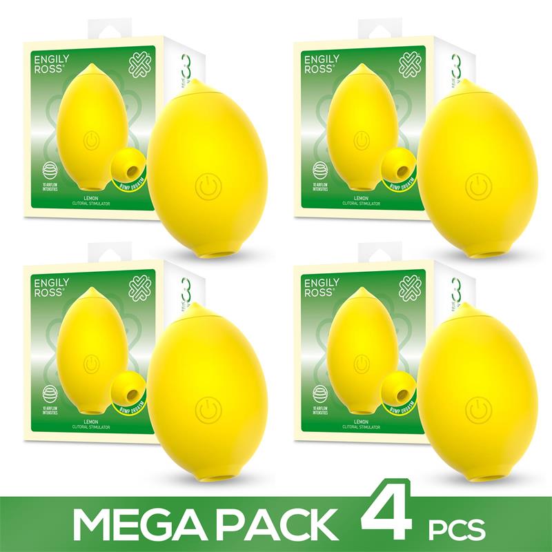ENGILY ROSS - PACK OF 4 LEMON CLITORAL STIMULATOR WITH SUCTION