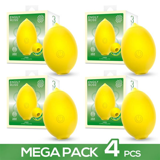 ENGILY ROSS - PACK OF 4 LEMON CLITORAL STIMULATOR WITH SUCTION