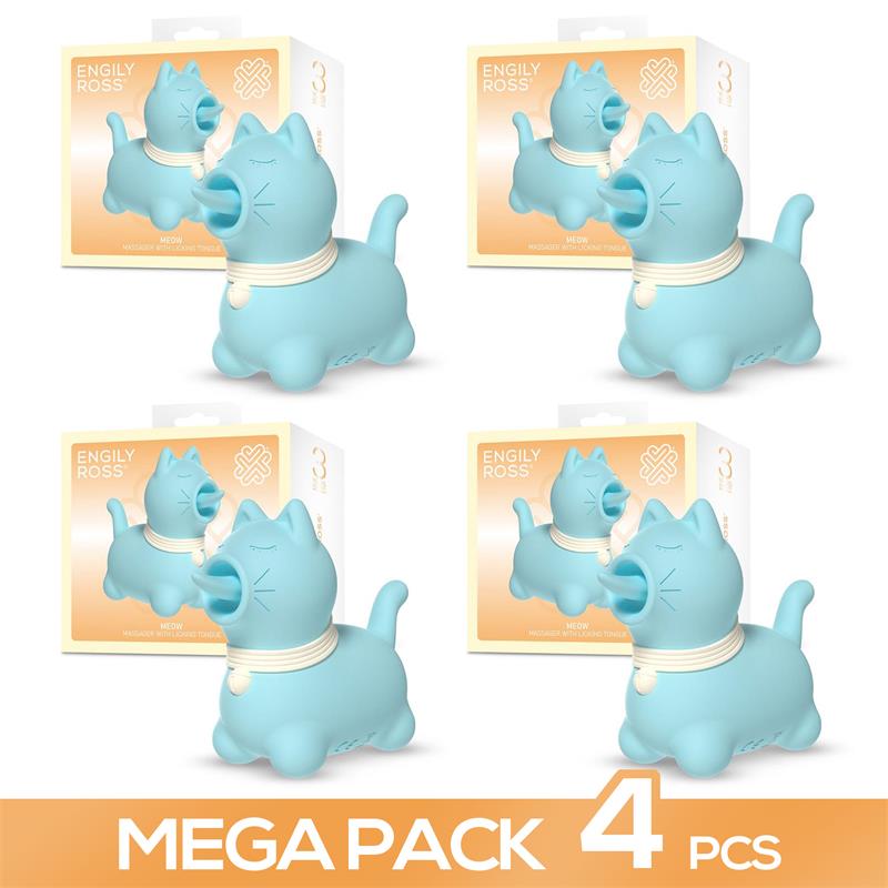 ENGILY ROSS - PACK OF 4 MEOW MASSAGER WITH LICKING TONGUE