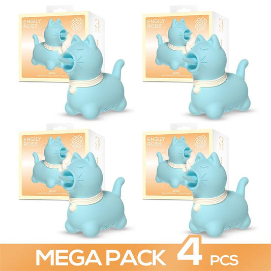 ENGILY ROSS - PACK OF 4 MEOW MASSAGER WITH LICKING TONGUE