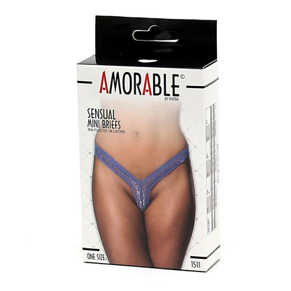 AMORABLE - THONG PURPLE ONE SIZE
