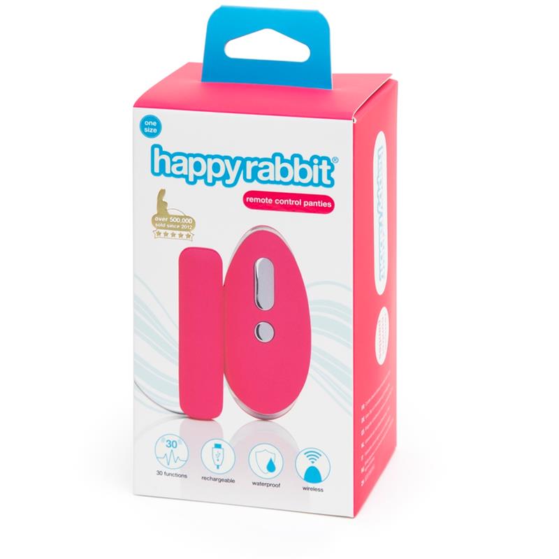 HAPPY RABBIT - PANTY STIMULATOR REMOTE CONTROL USB PINK