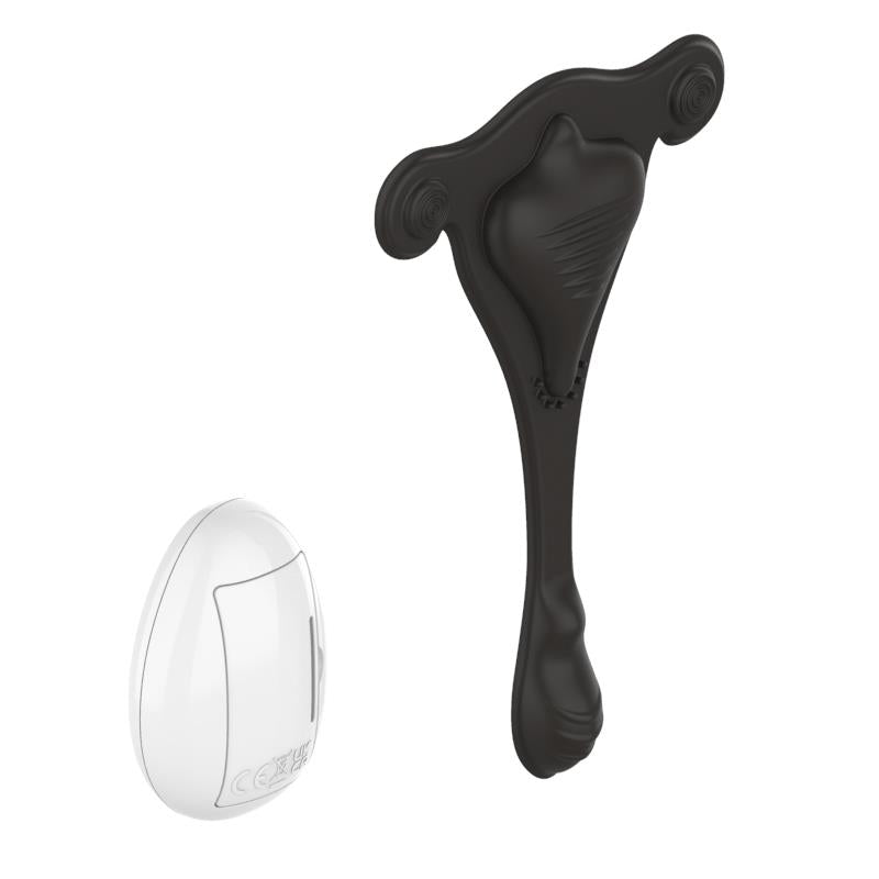A-GUSTO - PANTY STIMULATOR WITH REMOTE CONTROL USB BLACK
