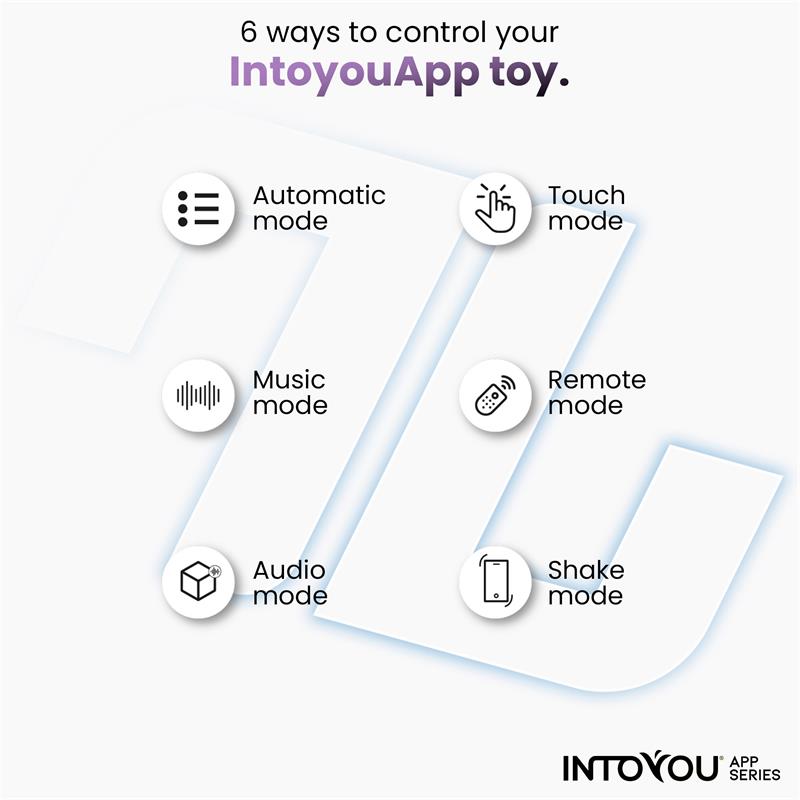 SÉRIE D'APPLICATIONS INTOYOU - VIBRATEUR CULOTTE EN SILICONE BLEU AVEC APPLICATION
