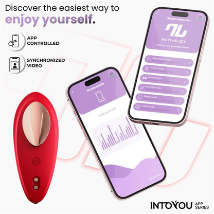 INTOYOU APP SERIES - PANTY VIBRATOR WITH APP SILICONE RED