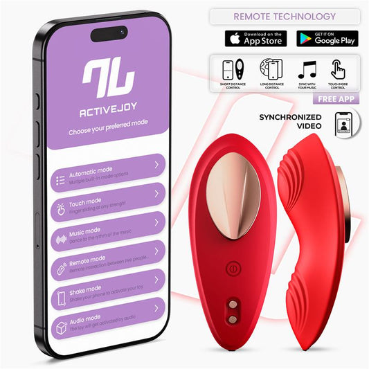 INTOYOU APP SERIES - PANTY VIBRATOR WITH APP SILICONE RED