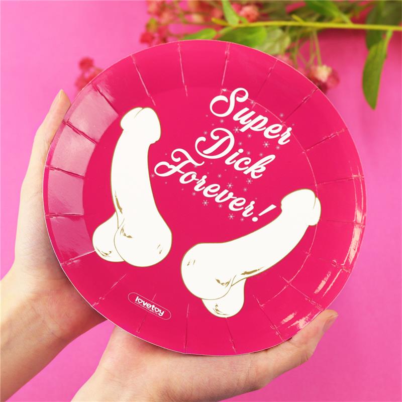 LOVETOY - PAPER-CARTON PLATES PACK OF 6