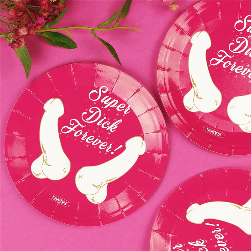 LOVETOY - PAPER-CARTON PLATES PACK OF 6