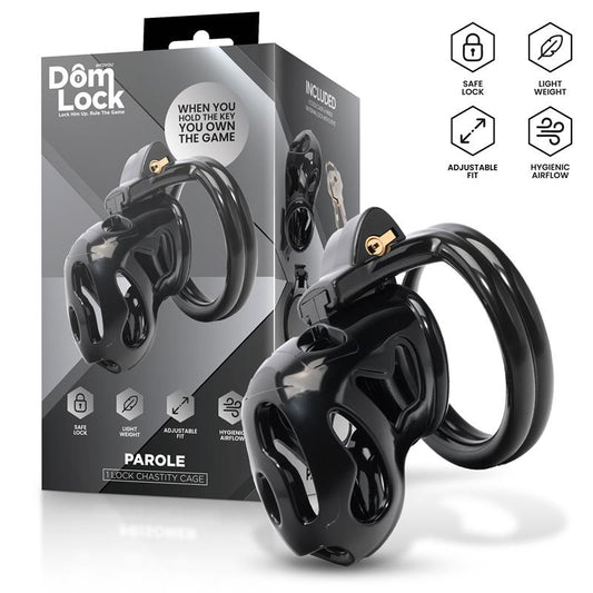 DOMLOCK - PAROLE CHASTITY CAGE WITH INTERNAL LOCK