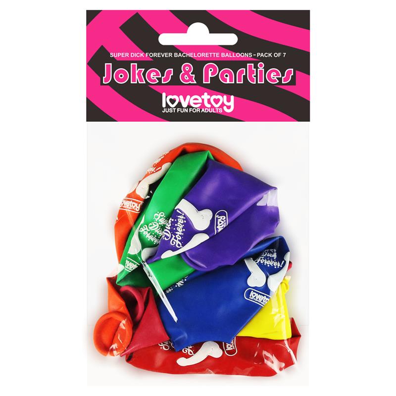 LOVETOY - PARTY BALLOONS PACK OF 7
