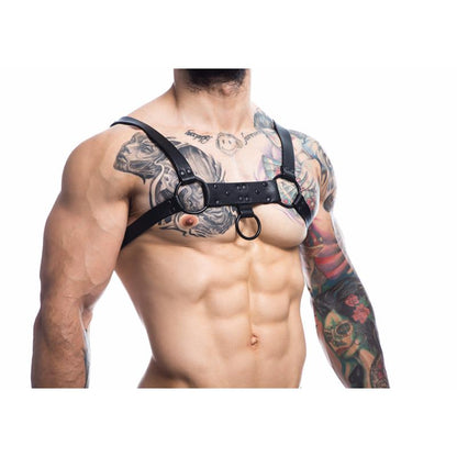 CUT4MEN - ARNÉS DE PECHO NEGRO PARA FIESTA, TALLA ÚNICA AJUSTABLE