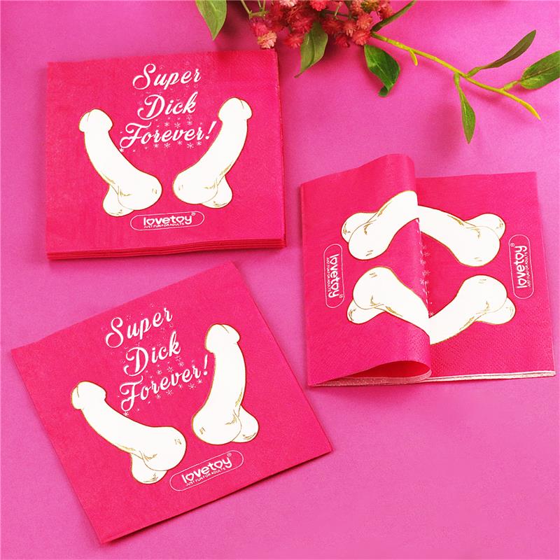 LOVETOY - PARTY PAPER NAPKINS PACK OF 10