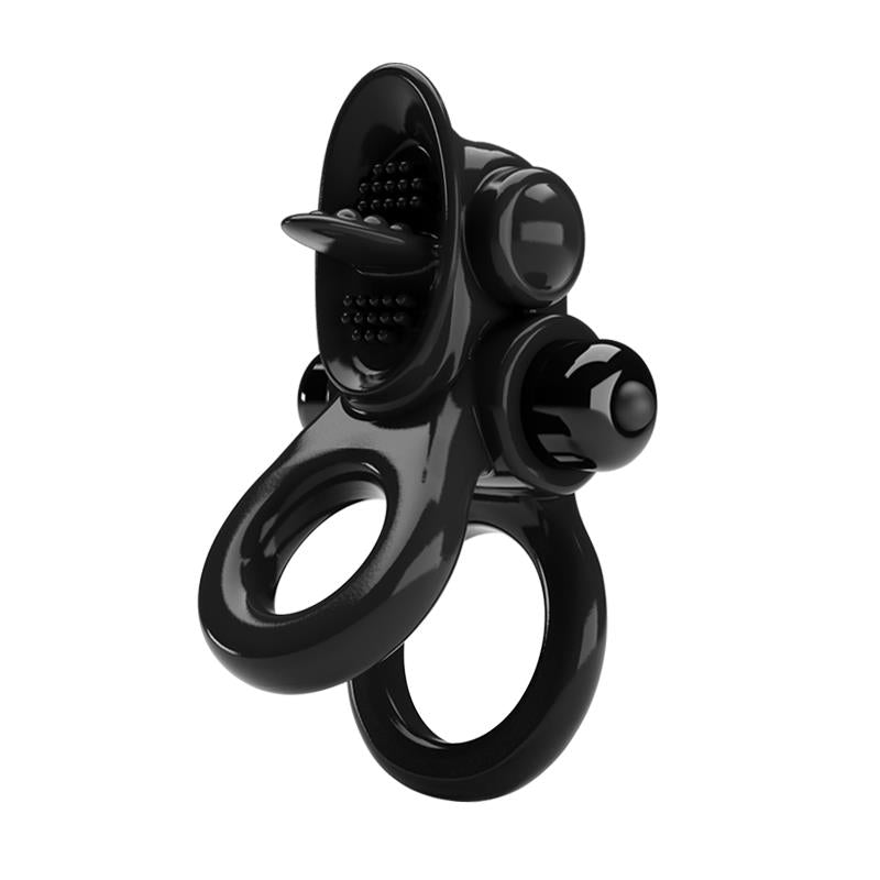 PRETTYLOVE - PASSIONATE DOUBLE VIBRATING PENIS RING