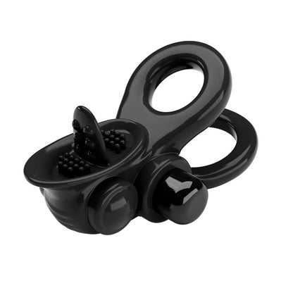 PRETTYLOVE - PASSIONATE DOUBLE VIBRATING PENIS RING
