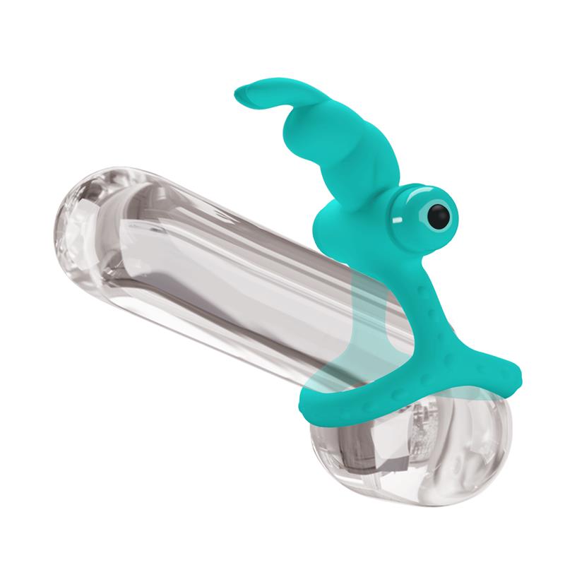 PRETTY LOVE - FIGGY GREEN RABBIT VIBRATOR RING