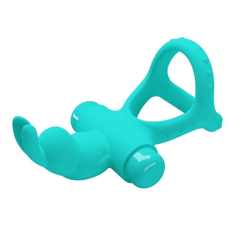 PRETTY LOVE - FIGGY GREEN RABBIT VIBRATOR RING