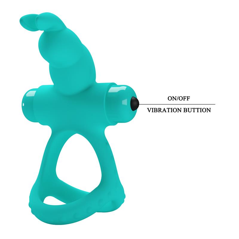 PRETTY LOVE - FIGGY GREEN RABBIT VIBRATOR RING