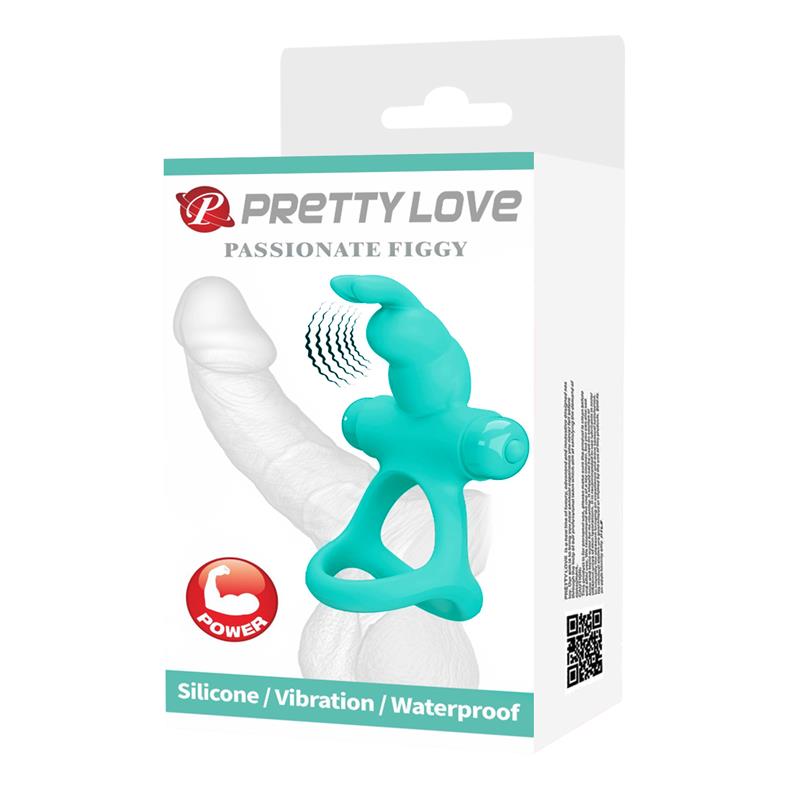 PRETTY LOVE - FIGGY GREEN RABBIT VIBRATOR RING