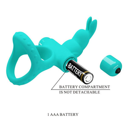 PRETTY LOVE - FIGGY GREEN RABBIT VIBRATOR RING