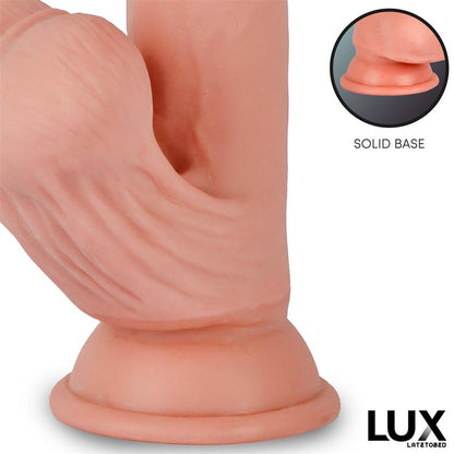 LUX - PAUL TRIPLE DENSITY DILDO WITH SWINGING BALLS 8.2