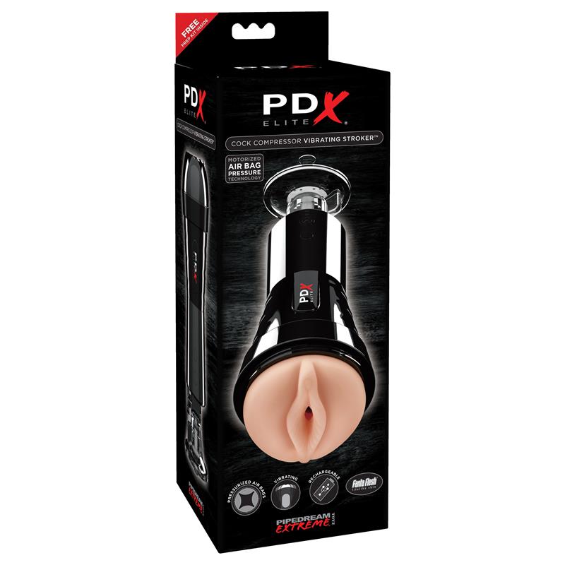 PDX ELITE - PDX ELITE COCK COMPRESSOR VIBRATING STROKER