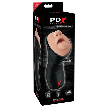 PDX ELITE - PDX ELITE DEEP THROAT VIBRATING STROKER