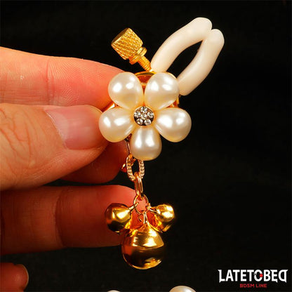 LATETOBED BDSM LINE - PEARL NIPPLE CLAMPS