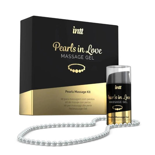INTT MASSAGE & ORAL SEX - PEARLS IN LOVE WITH PEARL NECKLACE AND SILICONE GEL