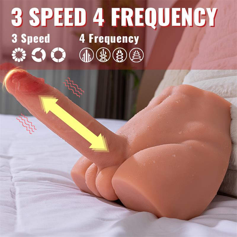 XISE - PEEL DILDO AND ASS WITH THRUSTING AND VIBRATION MASTURBATOR 2.7 KG