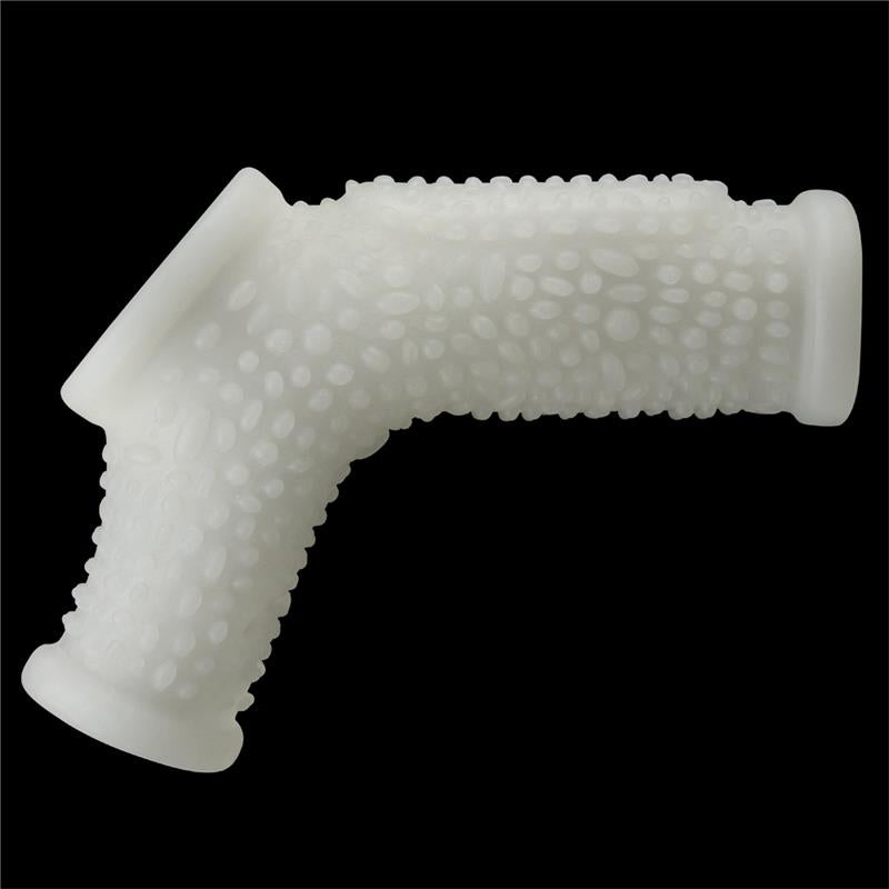 LOVETOY - PENIS AND TESTICLES SLEEVE WITH VIBRATION DRIP KNIGHTS
