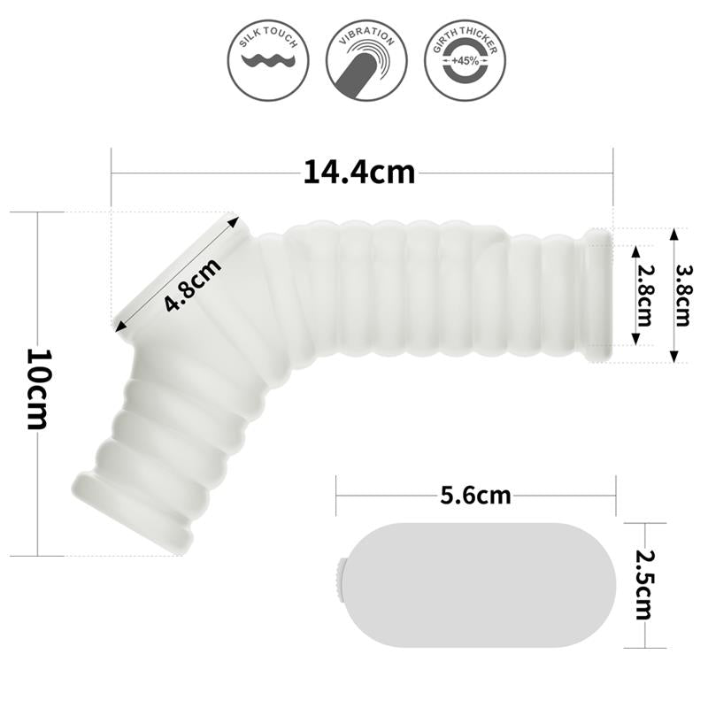 LOVETOY - PENIS AND TESTICLES SLEEVE WITH VIBRATION WAVE KNIGHTS