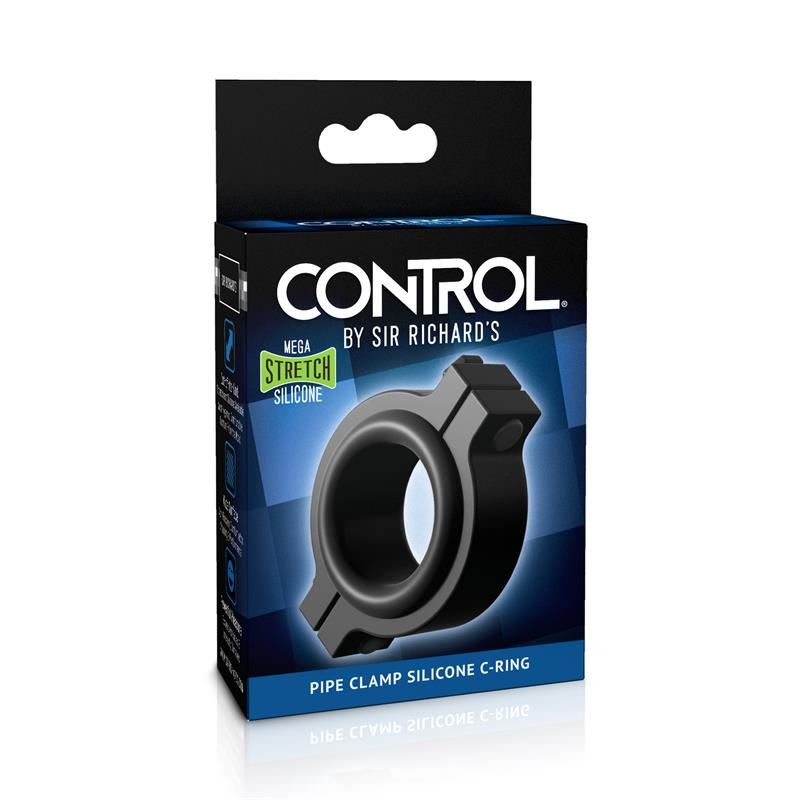 SIR RICHARDS - PENIS OR TESTICLES RING CONTROL PIPE-CLAMP SILICONE