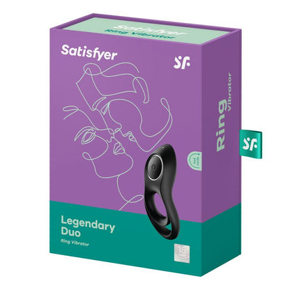 SATISFYER - LEGENDARY DUO RING VIBRATOR BLACK
