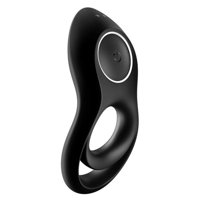 SATISFYER - LEGENDARY DUO RING VIBRATOR BLACK