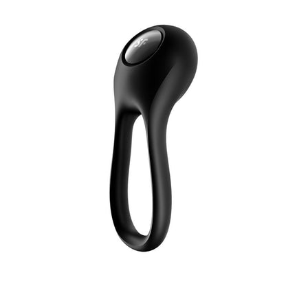 SATISFYER - MAJESTIC DUO RING VIBRATOR BLACK