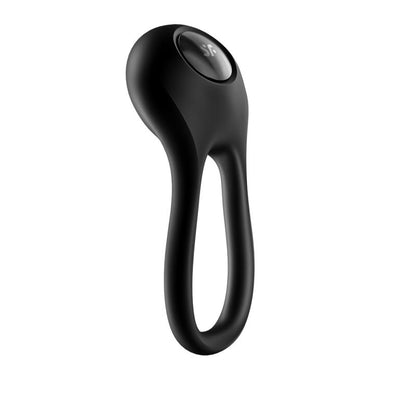 SATISFYER - PENIS RING MAJESTIC DUO USB BLACK