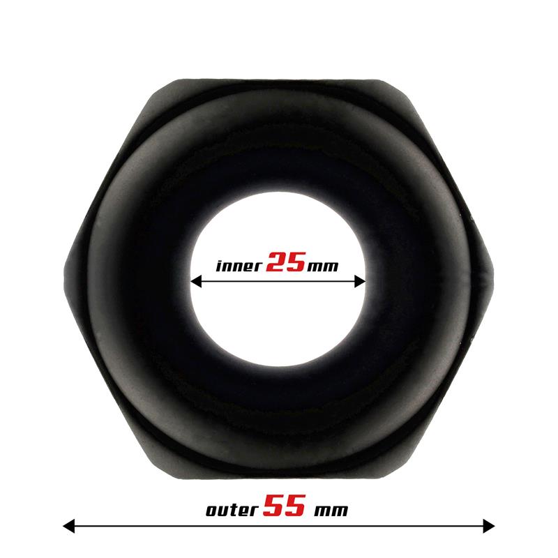 BEAST RINGS - PENIS RING NUT LIQUID SILICONE 25 MM