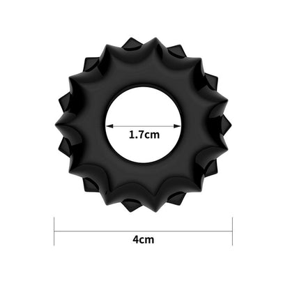 LOVETOY - PENIS RING POWER PLUS BLACK
