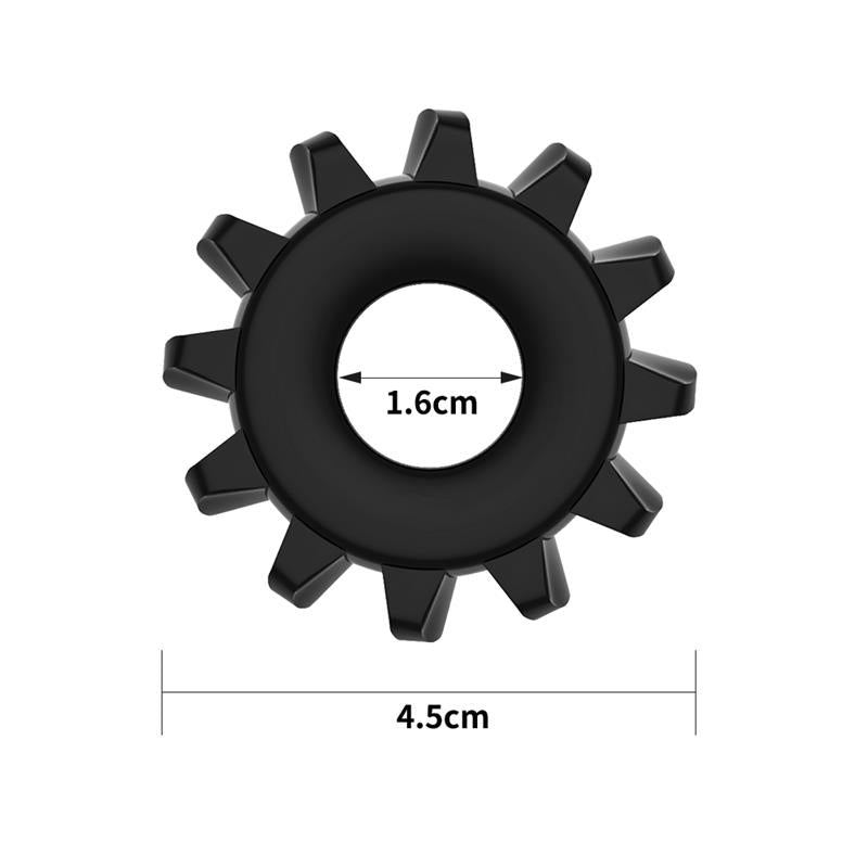 LOVETOY - PENIS RING POWER PLUS BLACK