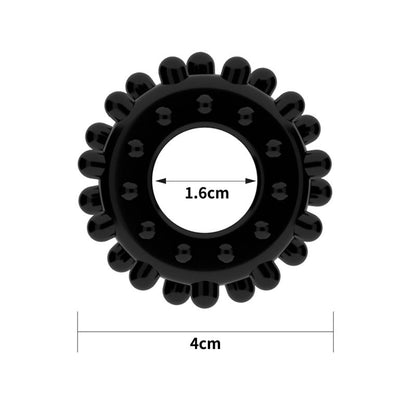 LOVETOY - PENIS RING POWER PLUS BLACK