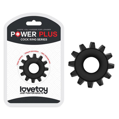 LOVETOY - PENIS RING POWER PLUS BLACK