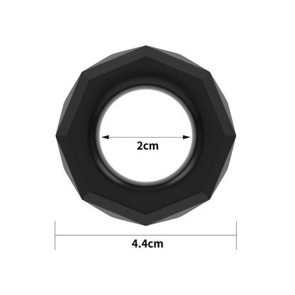 LOVETOY - PENIS RING POWER PLUS BLACK