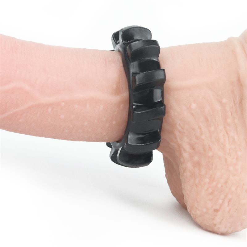 LOVETOY - PENIS RING POWER PLUS BLACK