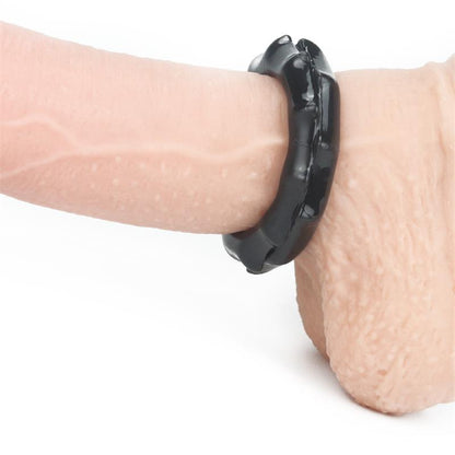 LOVETOY - PENIS RING POWER PLUS BLACK