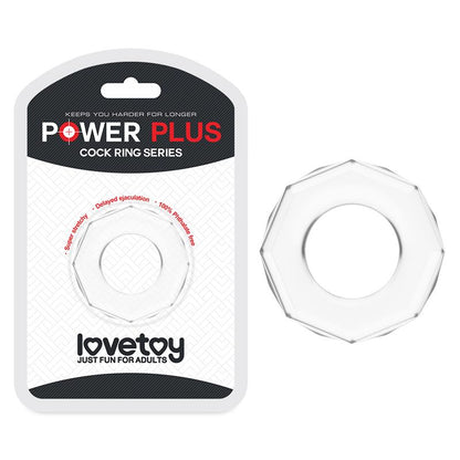 LOVETOY - PENIS RING POWER PLUS CLEAR