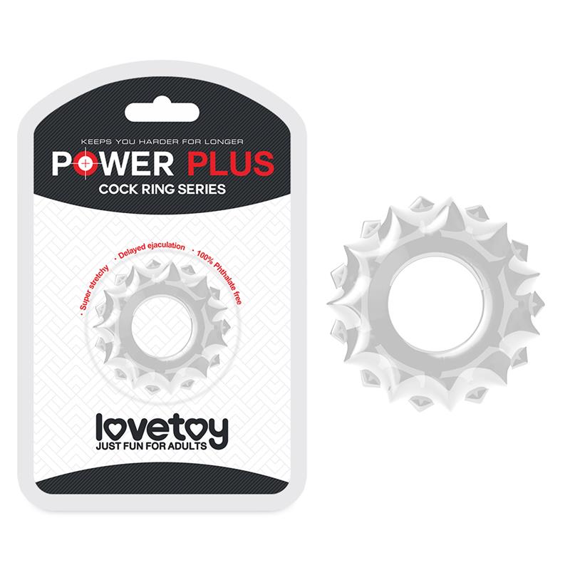 LOVETOY - PENIS RING POWER PLUS CLEAR