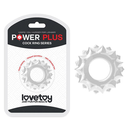 LOVETOY - PENIS RING POWER PLUS CLEAR