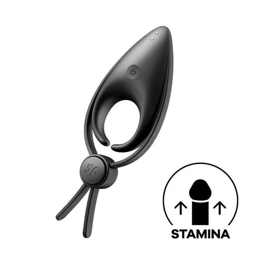 SATISFYER - PENIS RING SNIPER BLACK