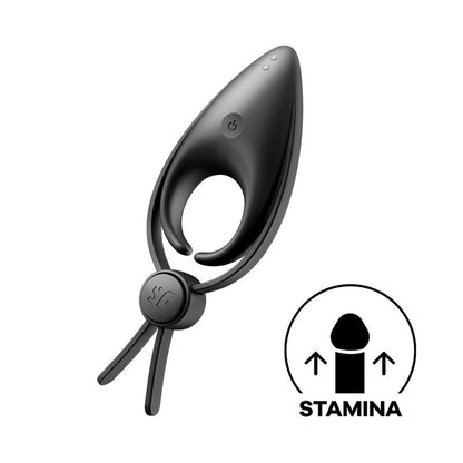 SATISFYER - PENIS RING SNIPER BLACK