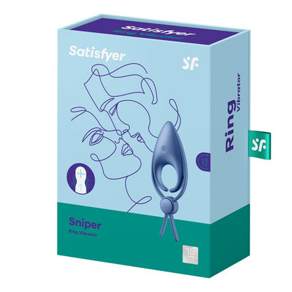 SATISFYER - PENIS RING SNIPER BLUE